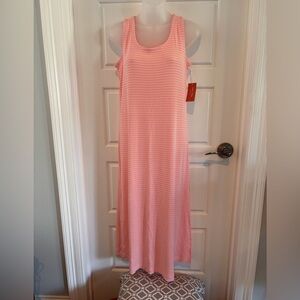 State of Day Sleeveless Stripe Maxi Dress Lounge Wear Size XS NWT